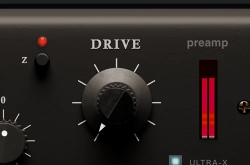 EDYN Drive knob and preamp meter