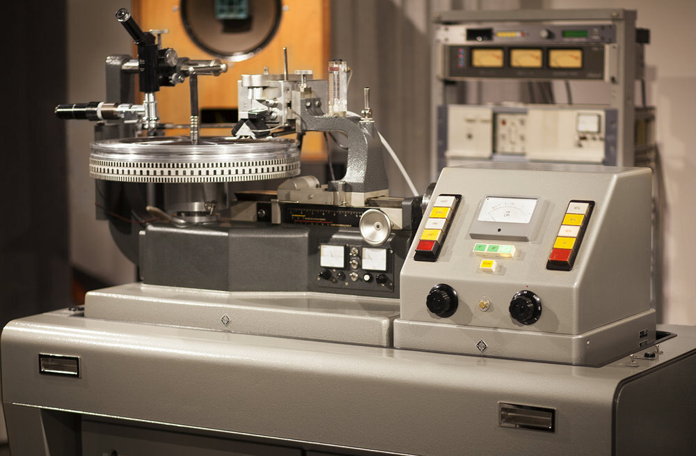 Vintage record cutting lathe
