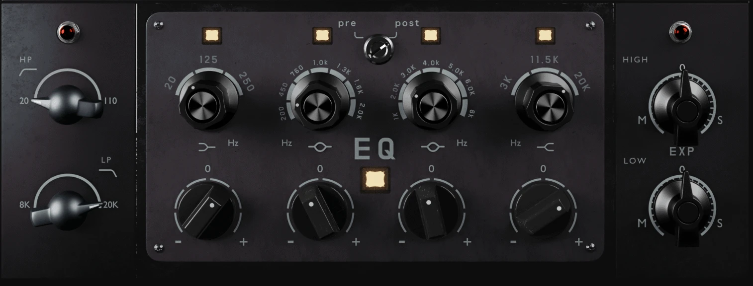 La Creme 4-band EQ section