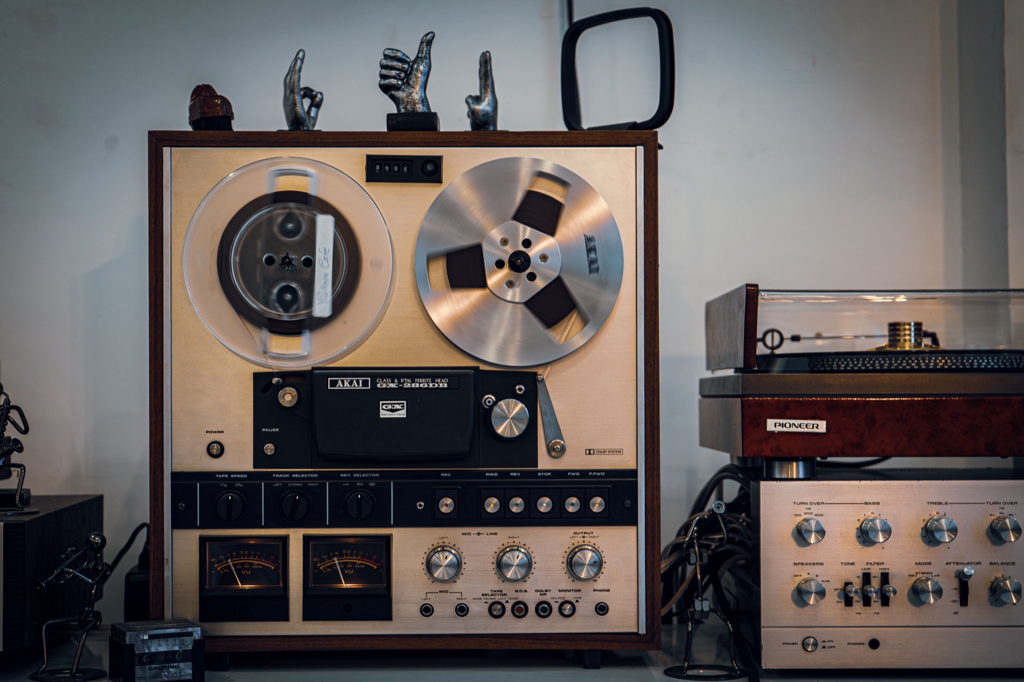 Vintage reel-to-reel tape deck
