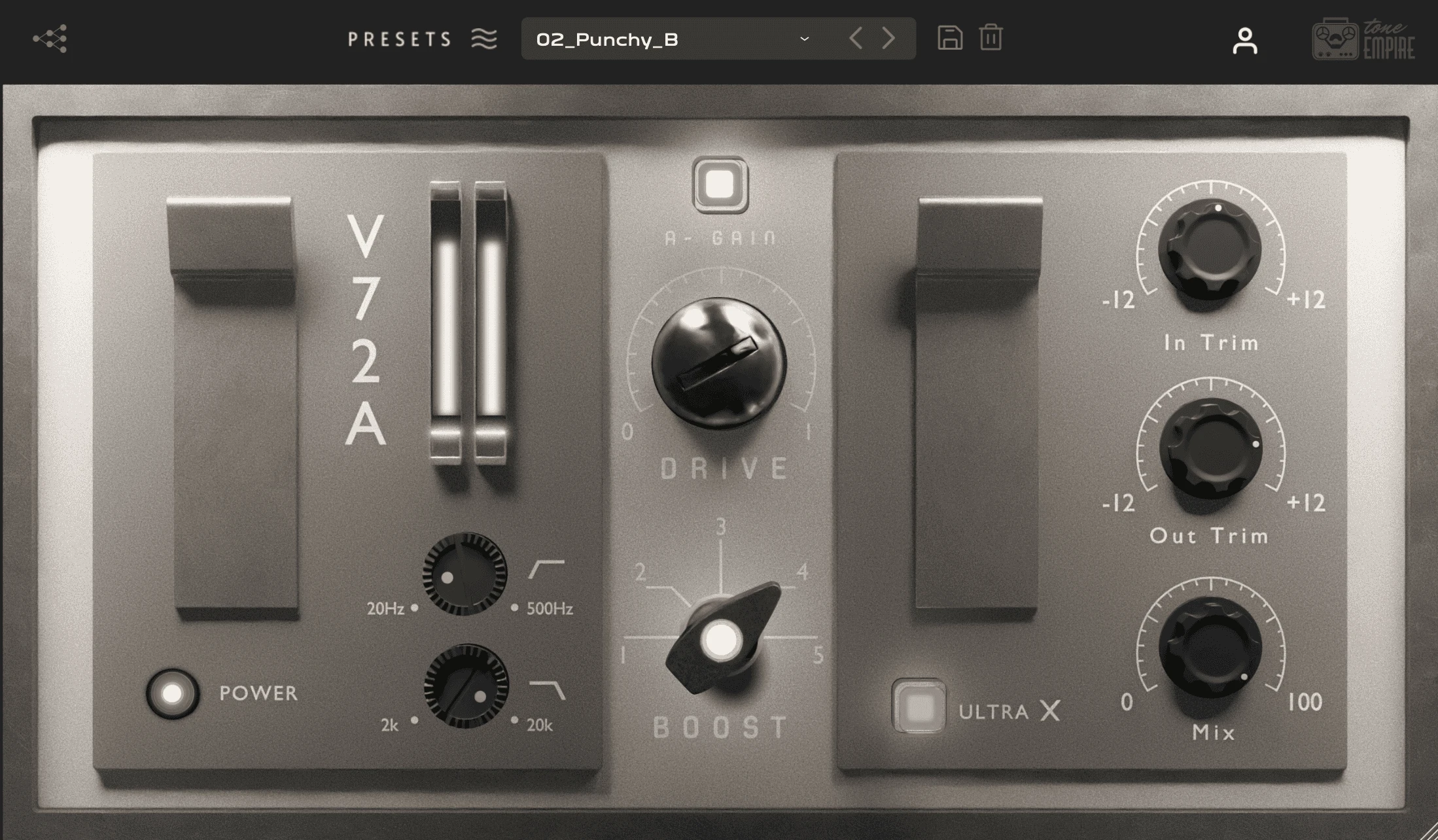 TF-72a interface
